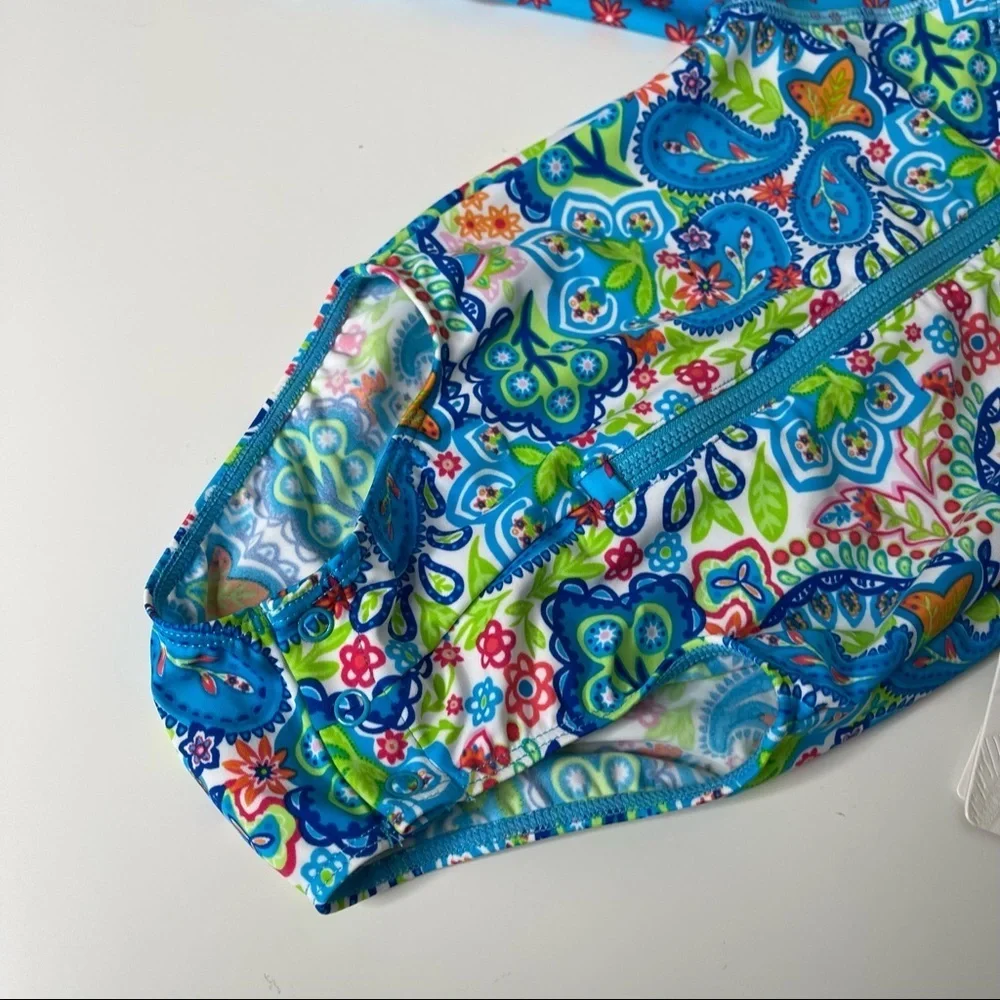 Tommy Bahama Girls' Uv Protection 1-Piece Swimsuit Bathing Suit